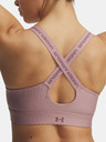 Under Armour Női melltartó Under Armour UA Infinity High Zip 2.0 Bra-PNK