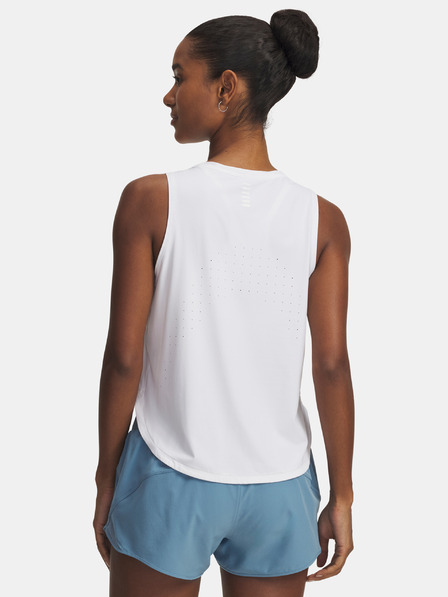 Under Armour Női trikó Under Armour UA Launch Elite Tank-WHT