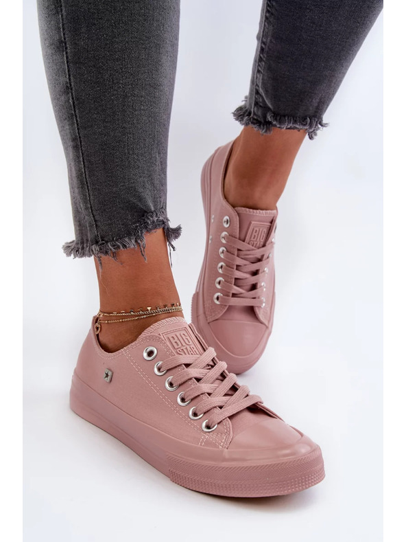 BIG STAR SHOES Klasszikus női tornacipő Big Star rózsaszín
