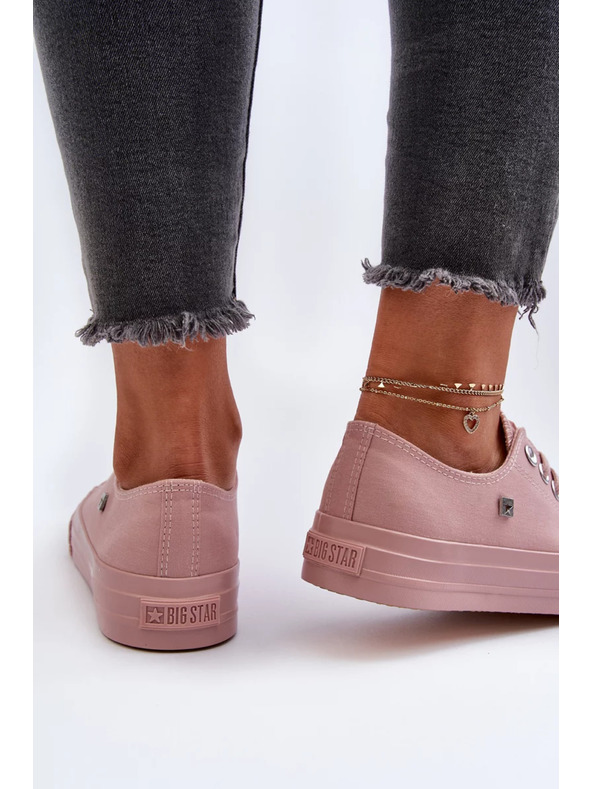 BIG STAR SHOES Klasszikus női tornacipő Big Star rózsaszín