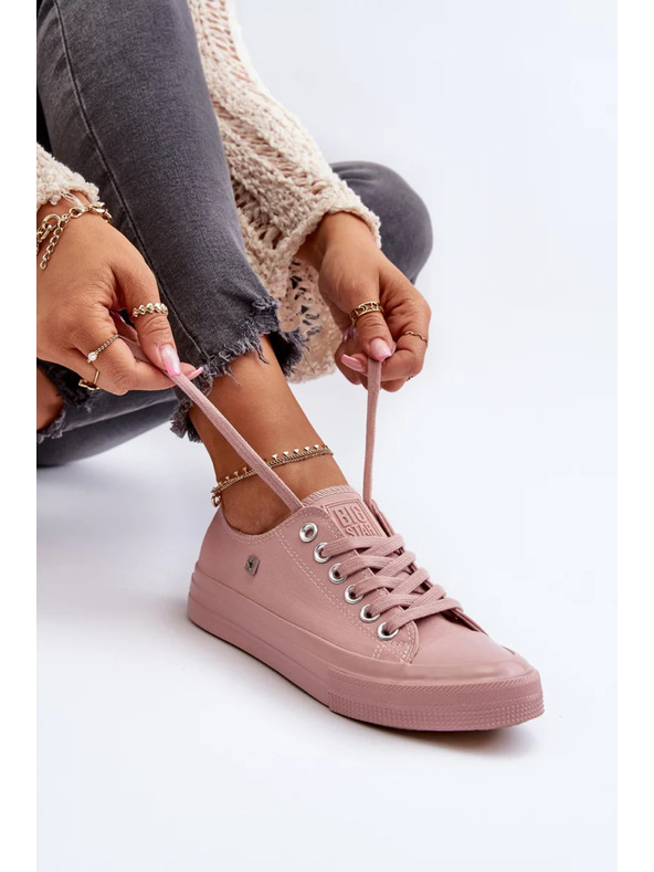 BIG STAR SHOES Klasszikus női tornacipő Big Star rózsaszín