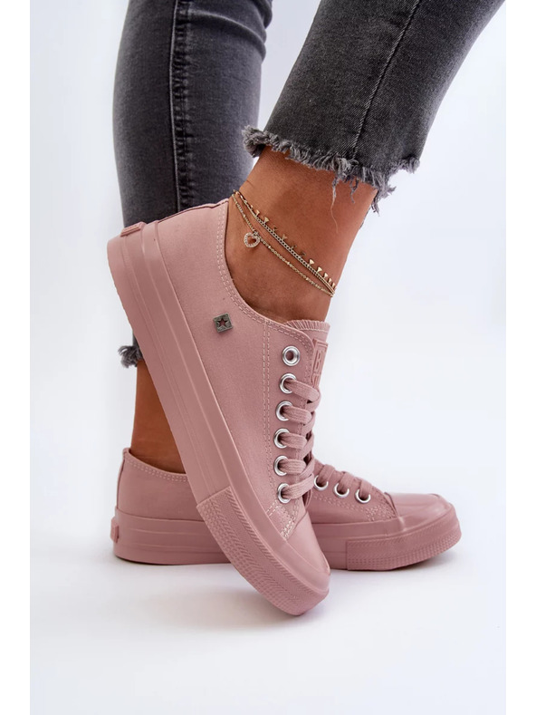 BIG STAR SHOES Klasszikus női tornacipő Big Star rózsaszín