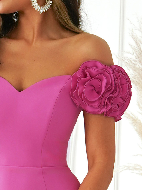 Edoti MIRABELA midi ruha - rózsaszín