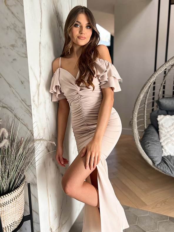 Edoti FLORENCE maxi ruha - krém