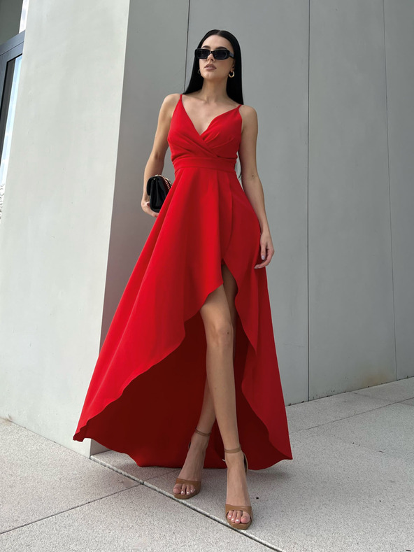 Edoti LOVE maxi ruha - piros