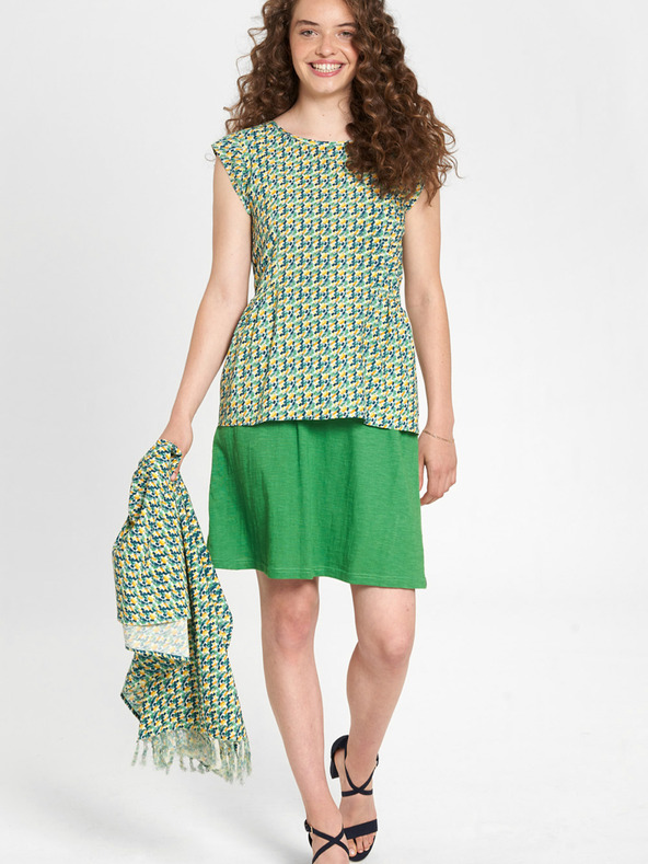 Tranquillo Zöld mintás blúz Tranquillo