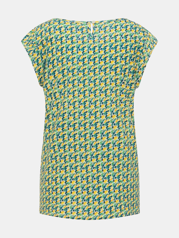 Tranquillo Zöld mintás blúz Tranquillo