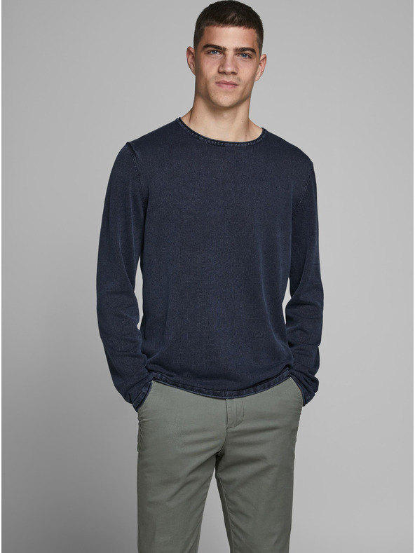 Jack & Jones Sötétkék Jack & Jones Leo pulóver
