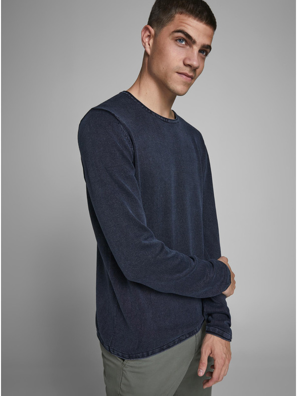 Jack & Jones Sötétkék Jack & Jones Leo pulóver