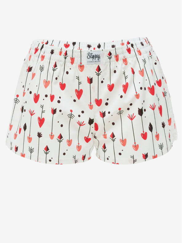 Slippsy Fehér női csúszós Amor Girl rövidnadrág