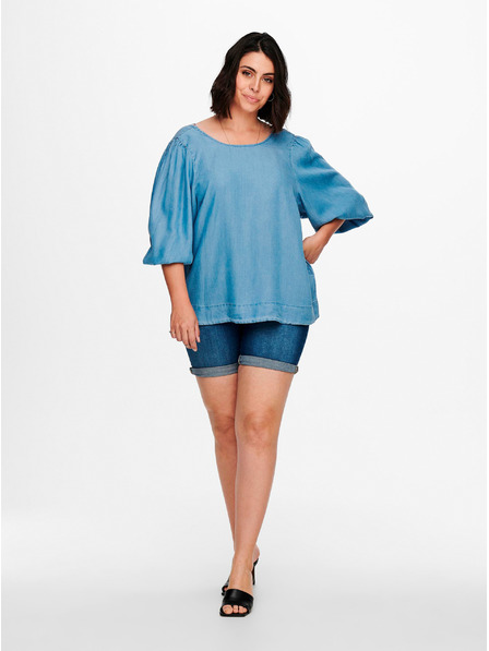 ONLY CARMAKOMA Kék farmerblúz ONLY CARMAKOMA