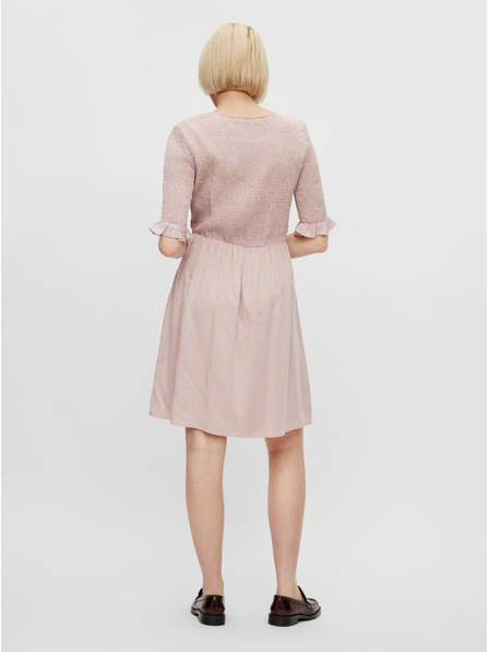 Pieces Világos rózsaszín virágos ruha Pieces Laoise