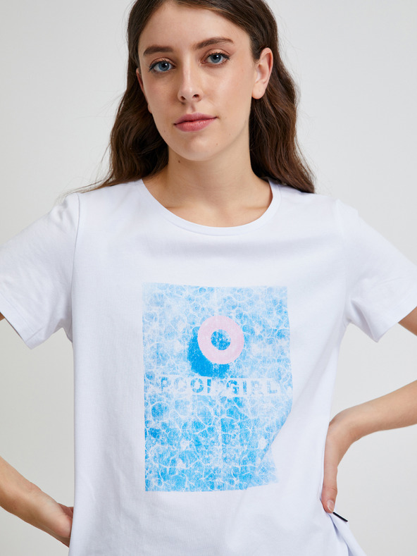 Noisy May Fehér, nyomtatott póló Noisy May Nate