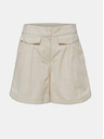 Selected Femme Krémszínű, magas derekú vászon rövidnadrág Selected Femme Cecilie