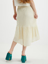 Vero Moda Krémszínű női midi szoknya VERO MODA Hajija Hajija