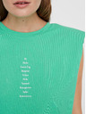 Vero Moda Világoszöld póló VERO MODA Hollie-val