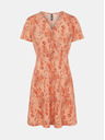 Pieces Narancssárga virágos ruha Pieces Emanuelle