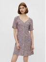 Pieces Lila virágos, megkötős ruha Pieces Timberly