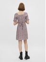 Pieces Lila virágos, megkötős ruha Pieces Timberly