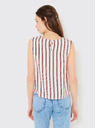 CAMAIEU Piros-fehér csíkos felső CAMAIEU