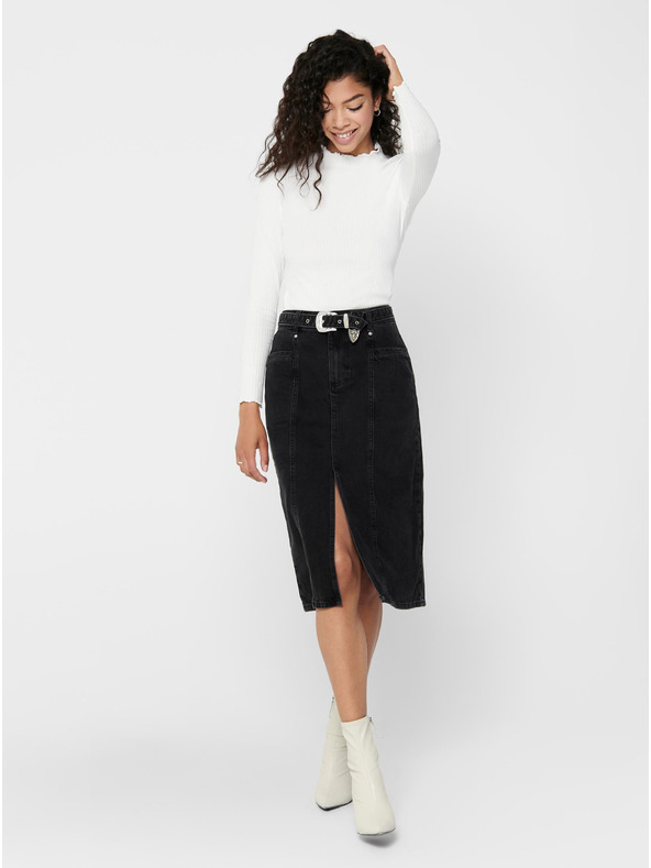 ONLY Krémszínű Basic póló ONLY Emma