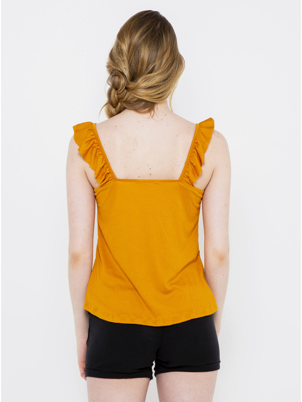CAMAIEU Mustárszínű felső CAMAIEU