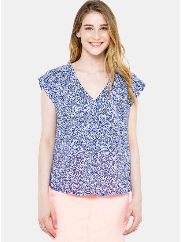 CAMAIEU Kék mintás blúz CAMAIEU