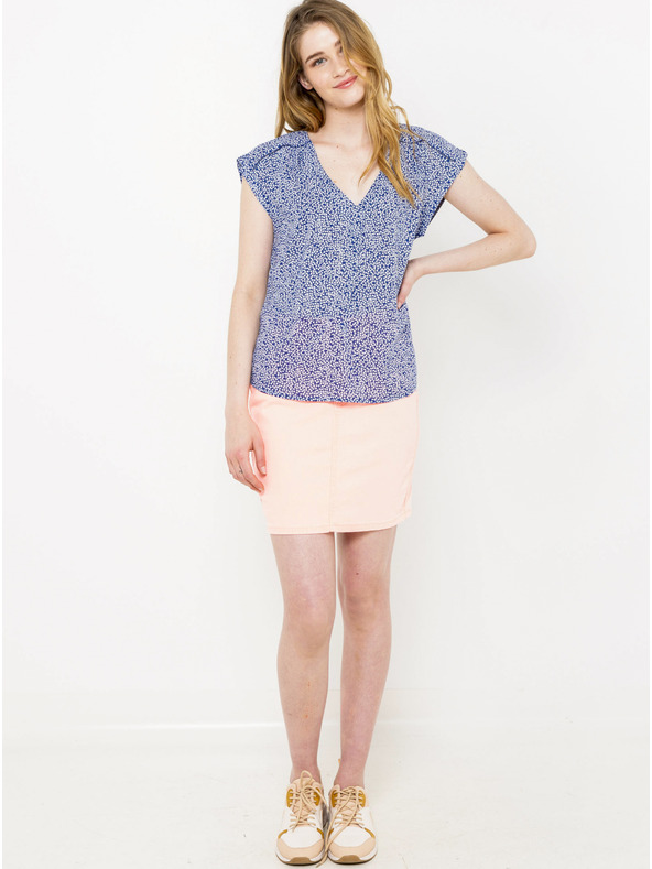 CAMAIEU Kék mintás blúz CAMAIEU