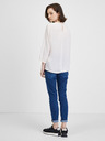 CAMAIEU Krémszínű blúz háromnegyedes ujjakkal CAMAIEU