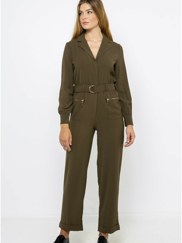 CAMAIEU Khaki színű kezeslábas CAMAIEU