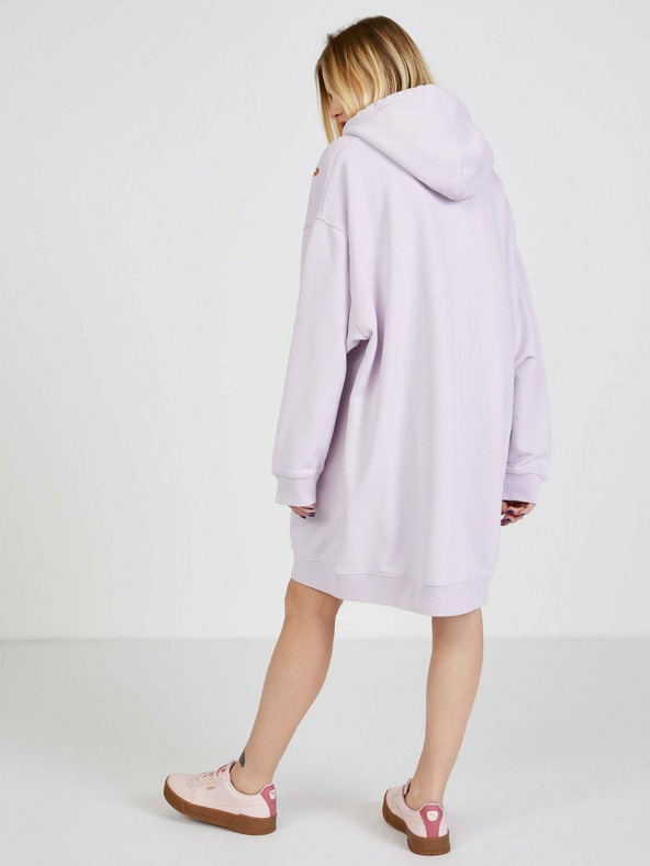 Replay Világoslila női mintás kapucnis pulóveres ruha Replay női pulóverrel