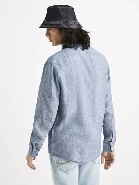 Celio Kék vászon ing Celio Ratamao