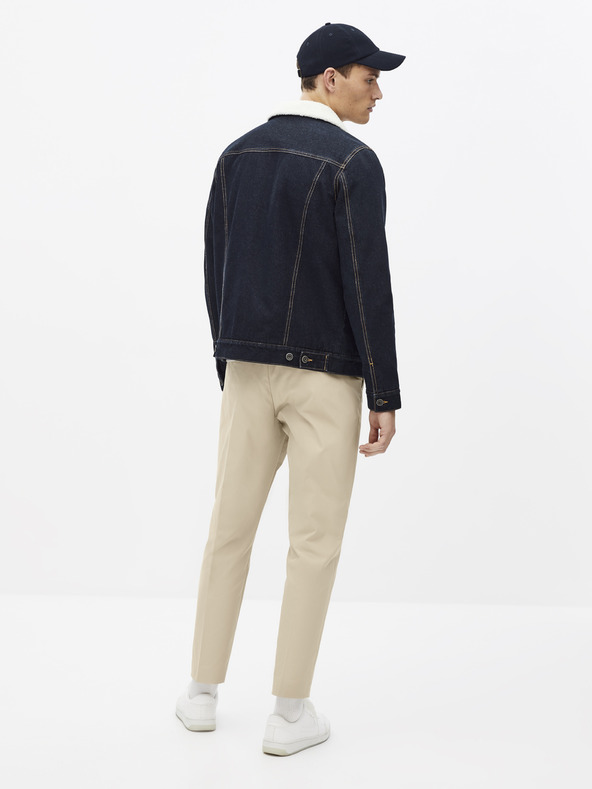 Celio Sötétkék farmerdzseki műszőrmével Celio Susherpa