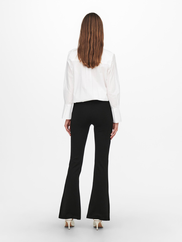 Jacqueline de Yong Fekete női bővített szabású nadrág JDY Pretty