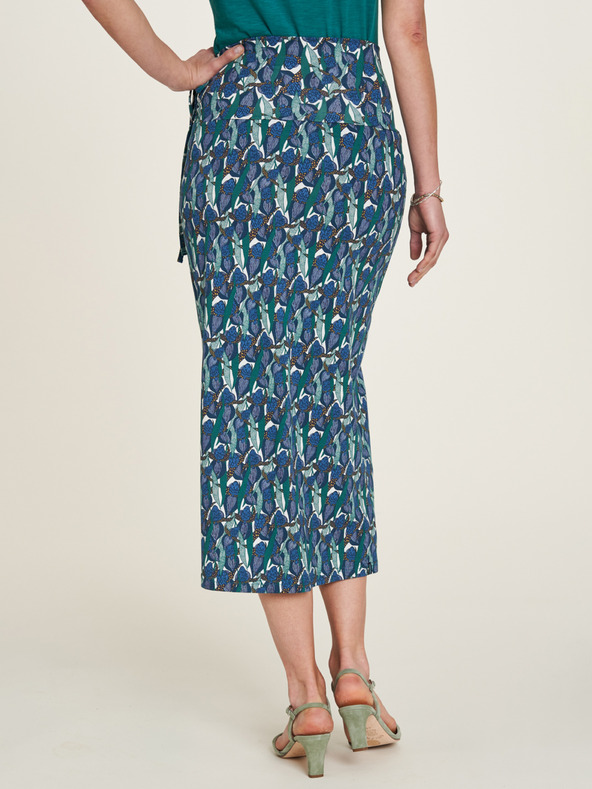 Tranquillo Kék Női virágos variálható szoknya Tranquillo