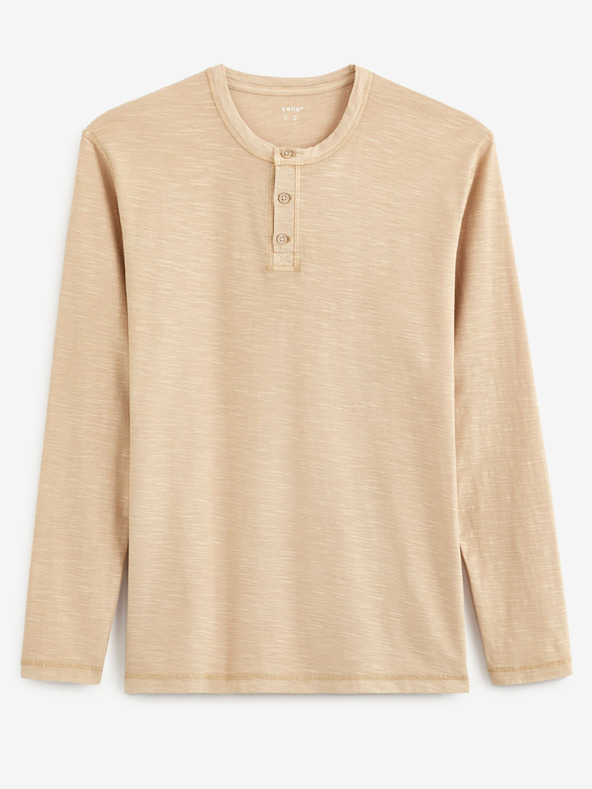 Celio Bézs színű férfi Celio Venerable póló