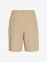 Noisy May Bézs színű, széles szárú rövidnadrág Noisy May Drew