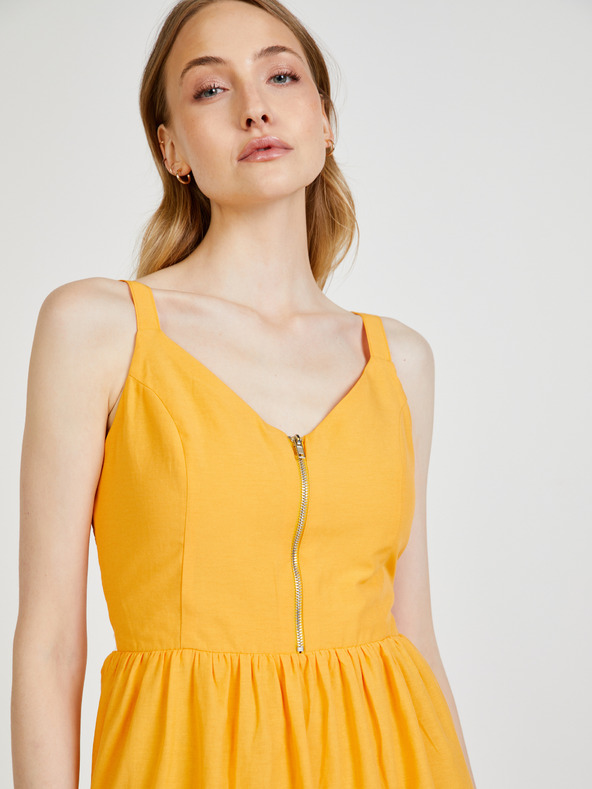 Trendyol Narancssárga pánt nélküli ruha Trendyol