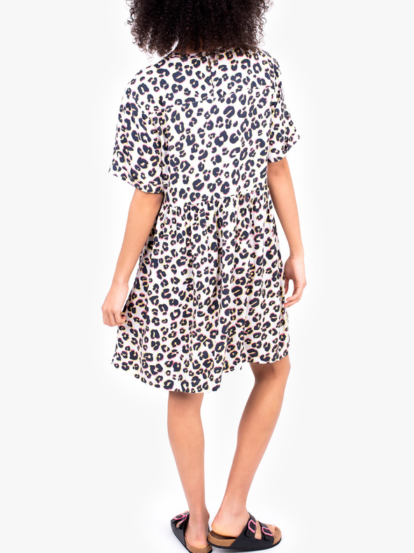 Brakeburn Fehér női rövid ruha állatmintás brakeburn brékkel