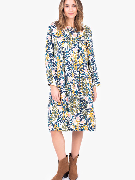 Brakeburn Fehér női mintás póló ruha Brakeburn