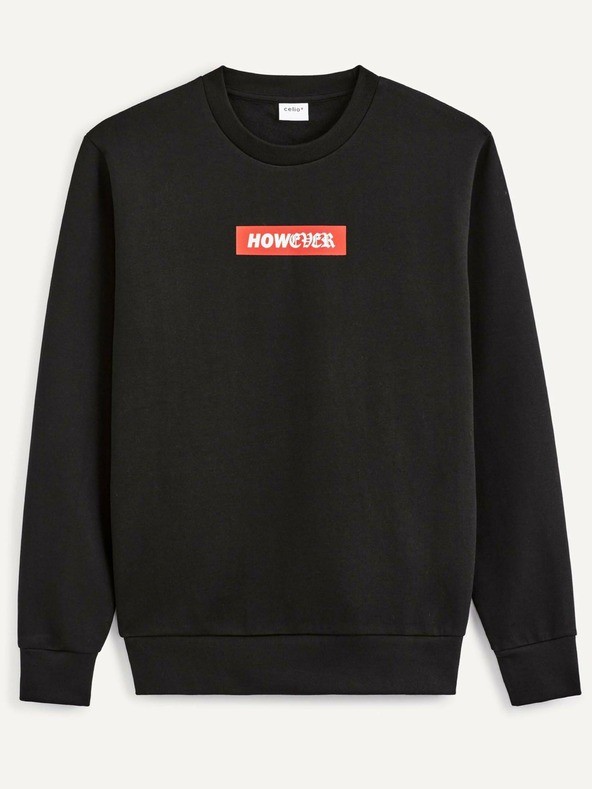 Celio Fekete férfi kapucnis pulóver Celio Vegrisou