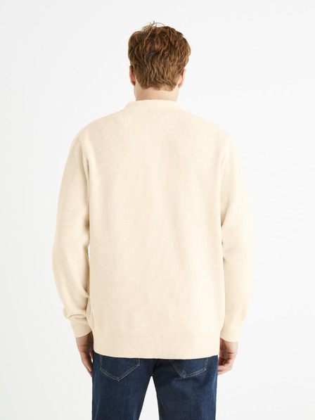 Celio Celio krémszínű férfi kardigán