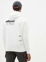 Celio Fehér férfi kapucnis pulóver Celio Taste of fear