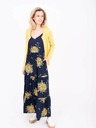 Brakeburn Sötétkék női mintás pántos maxiruha Brakeburn