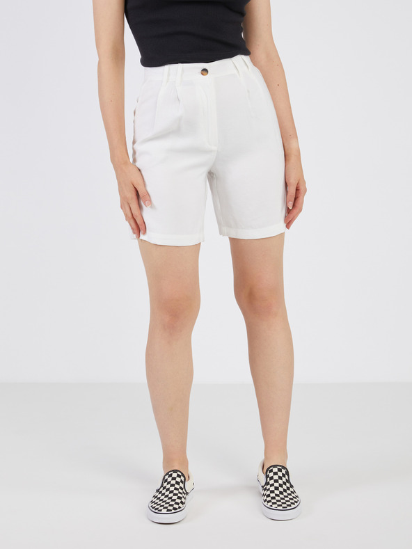 Jacqueline de Yong Fehér JDY Tomika széles szárú rövidnadrág