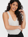 Jacqueline de Yong Fehér, csipkés tank top JDY Eddie