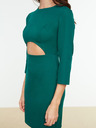 Trendyol Zöld ujjatlan ruha átlátszó Trendyol