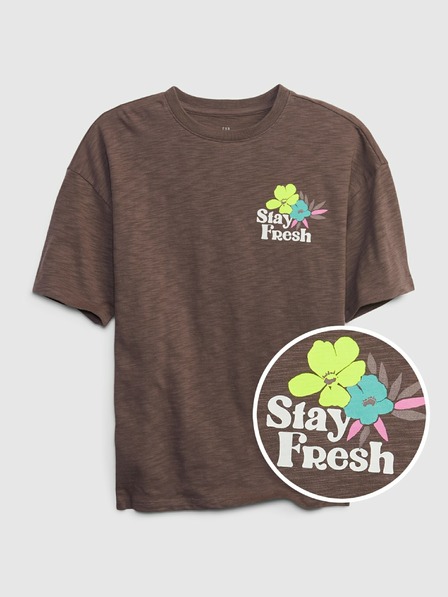 GAP Gyerek póló Stay Fresh mintával GAP
