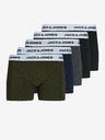 Jack & Jones Öt darabos Jack & Jones boxeralsó készlet khaki, kék, szürke és fekete színben