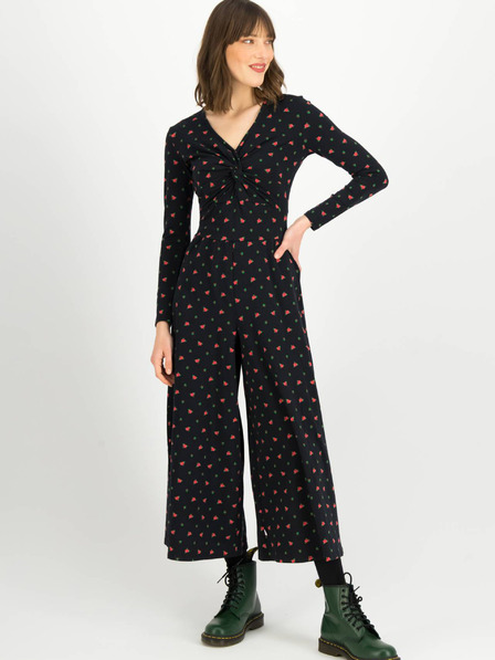 Blutsgeschwister Blutsgeschwister Glamourama Queen Fekete virágos pulóveres pulóveres jumpsuit